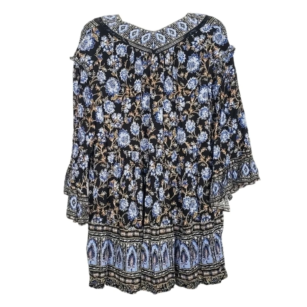 FREE PEOPLE Moonlight Dance Printed Tunic mini dress NWT